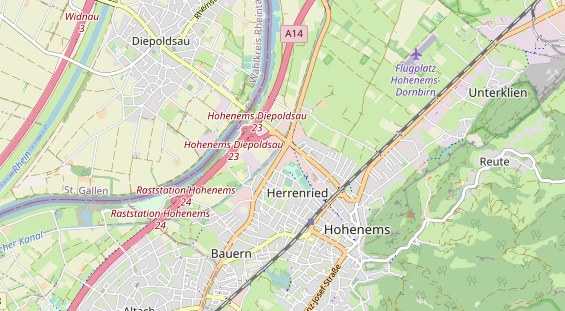 Restaurant auf Karte