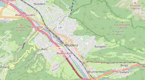 Restaurant auf Karte