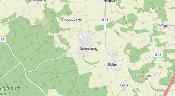 Restaurant auf Karte