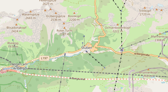 Restaurant auf Karte