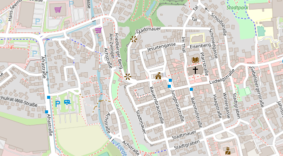 Restaurant auf Karte