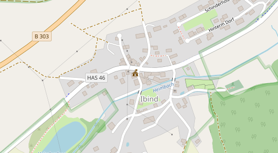 Restaurant auf Karte