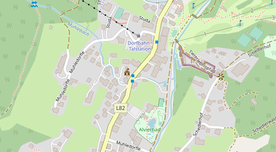 Restaurant auf Karte