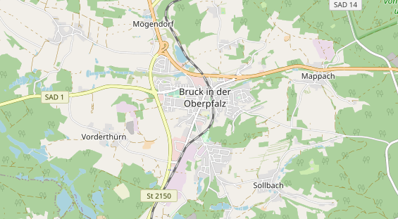 Restaurant auf Karte