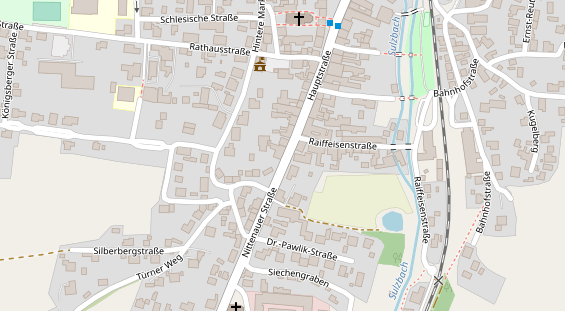 Restaurant auf Karte