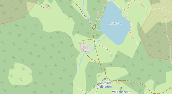 Restaurant auf Karte