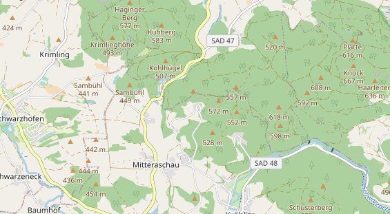 Restaurant auf Karte