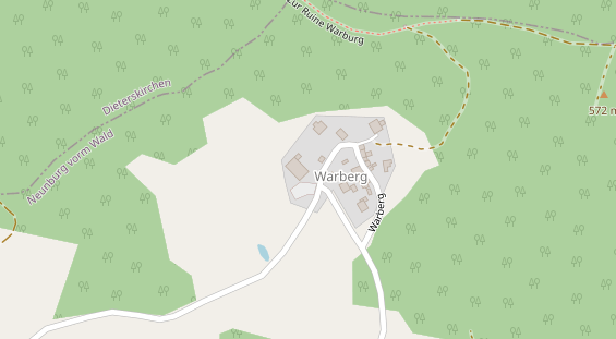 Restaurant auf Karte