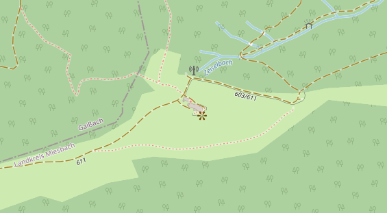 Restaurant auf Karte