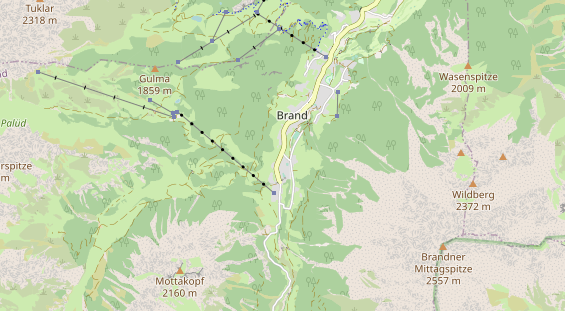 Restaurant auf Karte