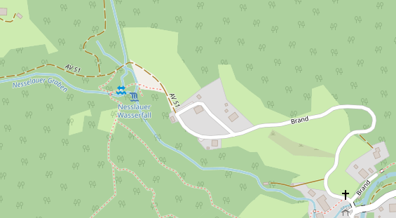 Restaurant auf Karte