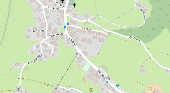 Restaurant auf Karte