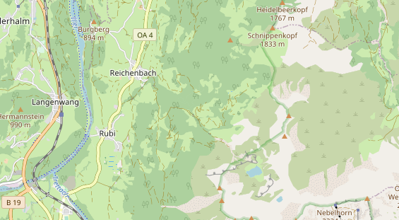 Restaurant auf Karte