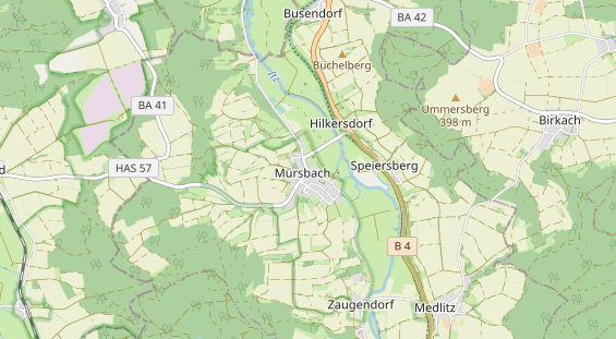 Restaurant auf Karte