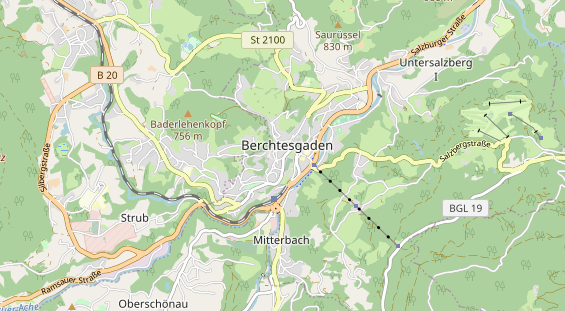 Restaurant auf Karte