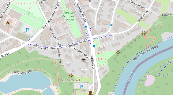 Restaurant auf Karte