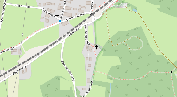 Restaurant auf Karte