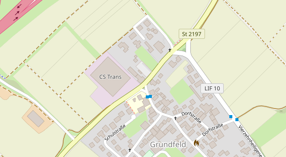 Restaurant auf Karte