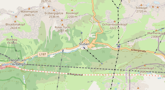 Restaurant auf Karte