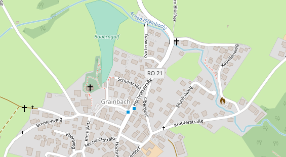 Restaurant auf Karte