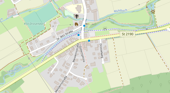 Restaurant auf Karte