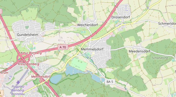 Restaurant auf Karte