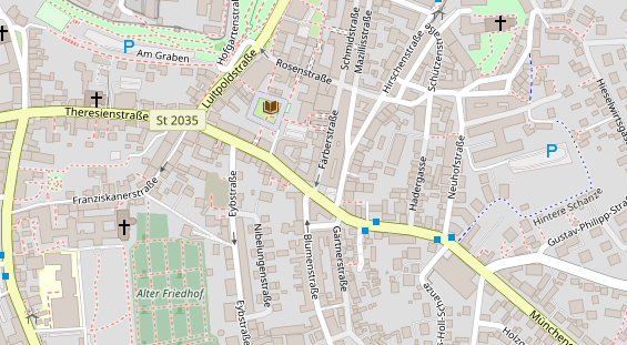 Restaurant auf Karte