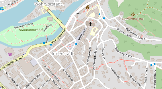 Restaurant auf Karte