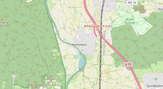 Restaurant auf Karte