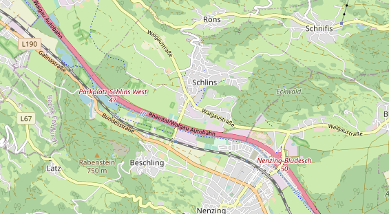 Restaurant auf Karte