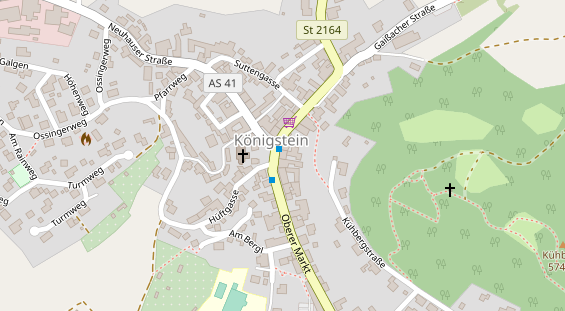 Restaurant auf Karte