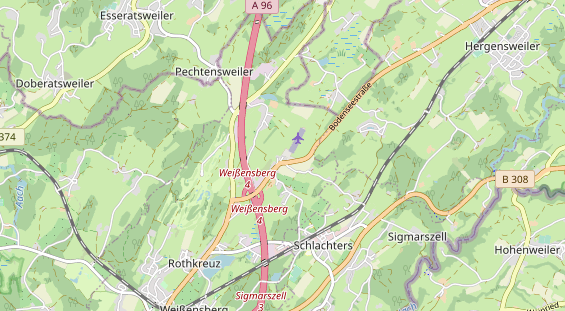 Restaurant auf Karte