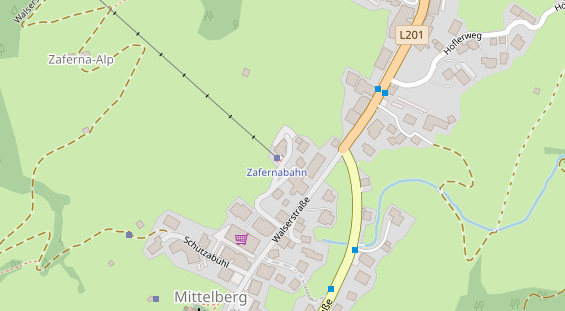 Restaurant auf Karte