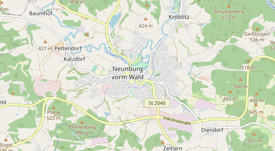 Restaurant auf Karte