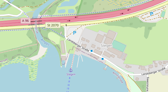 Restaurant auf Karte