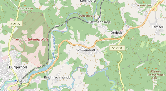 Restaurant auf Karte