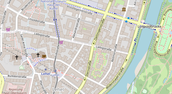 Restaurant auf Karte