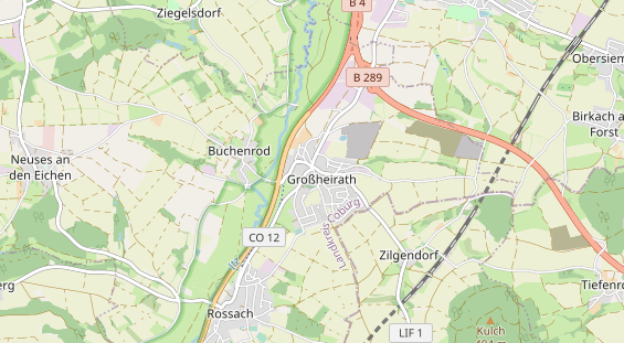 Restaurant auf Karte