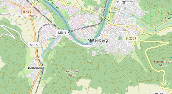 Restaurant auf Karte