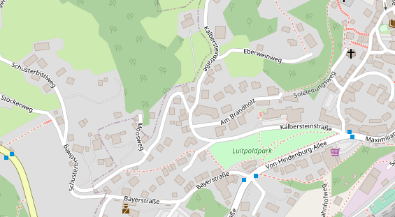 Restaurant auf Karte