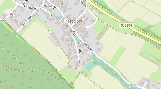 Restaurant auf Karte