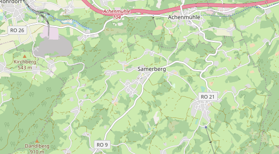 Restaurant auf Karte