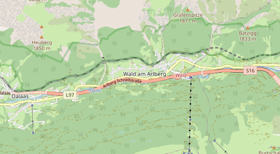 Restaurant auf Karte