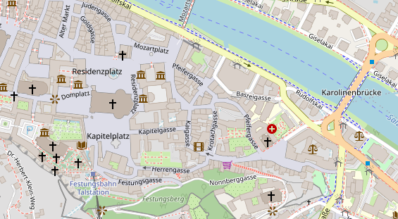 Restaurant auf Karte