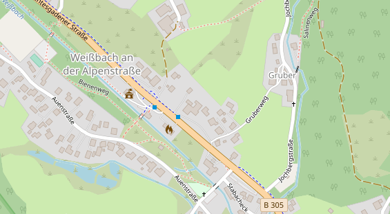 Restaurant auf Karte