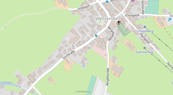 Restaurant auf Karte