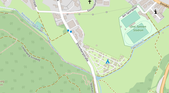 Restaurant auf Karte