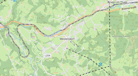 Restaurant auf Karte