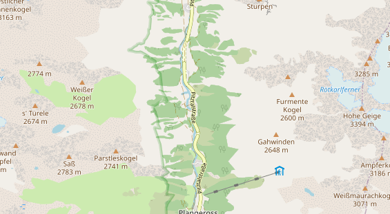 Restaurant auf Karte