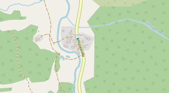 Restaurant auf Karte